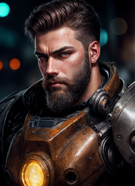 3978526943-2001481871-close up Portrait photo of muscular bearded guy in a worn mech suit, ((light bokeh)), intricate, (steel metal [rust]), elegant,.png